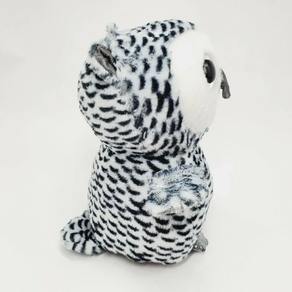 Scent Sations Plush‎ Snowy Owl The Toy Factory Black and White S2 Bubblegum